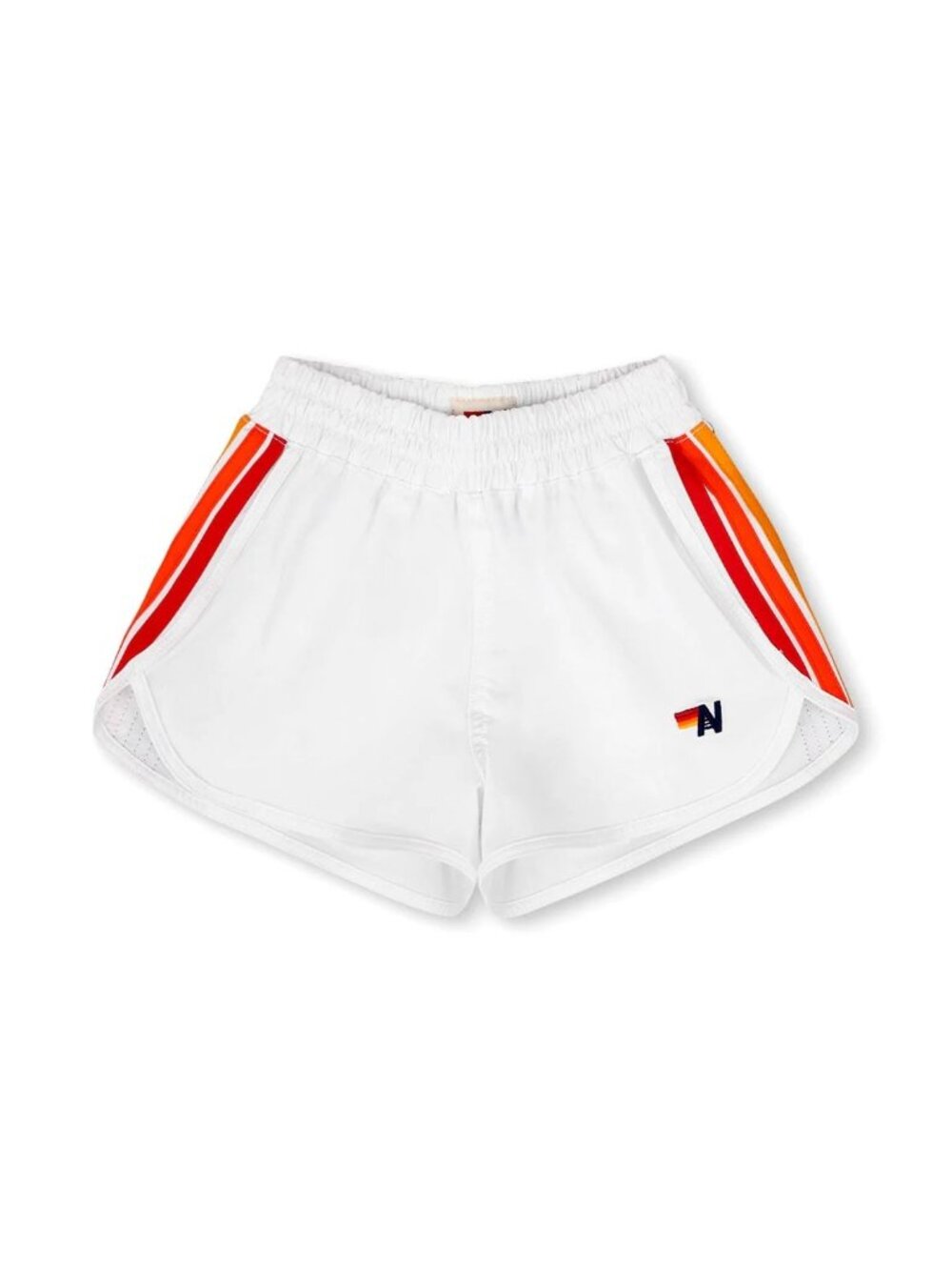 Aviator Nation 5 Stripe Lounger Short White Kids Size 6
